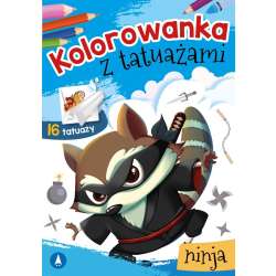 Kolorowanka z tatuażami. Ninja