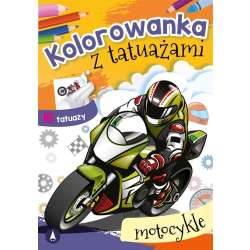 Kolorowanka z tatuażami. Motocykle - 1
