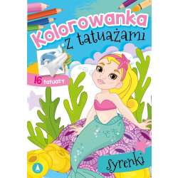 Kolorowanka z tatuażami. Syrenki