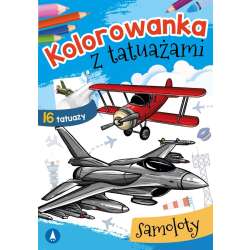 Kolorowanka z tatuażami. Samoloty - 1