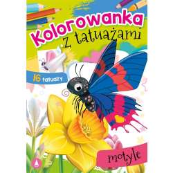 Kolorowanka z tatuażami. Motyle - 1