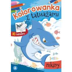 Kolorowanka z tatuażami. Rekiny - 1