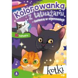 Kolorowanka z tatuażami. Kotki - 1