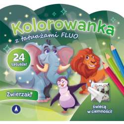 Kolorowanka z tatuażami fluo Zwierzaki - 1