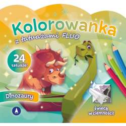 Kolorowanka z tatuażami fluo Dinozaury - 1