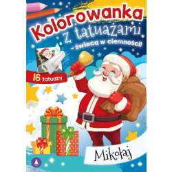 Kolorowanka z tatuażami Mikołaj - 1