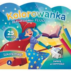 Kolorowanka z tatuażami fluo Szkoła magii - 1