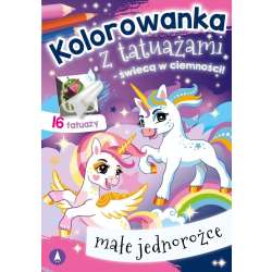 Kolorowanka z tatuażami Małe jednorożce