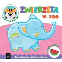 Zwierzęta w zoo. Kolorowanka z grubym obrysem (9788382131116) - 1