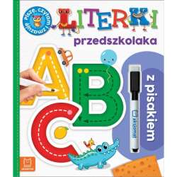 Książka Literki przedszkolaka z pisakiem. Piszę, czytam i zmazuję. Wydanie II (9788382133875) - 1