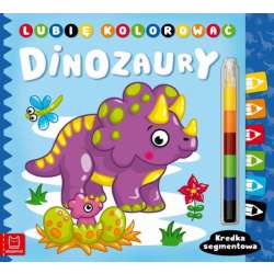Książka Lubię kolorować. Dinozaury. Kredka segmentowa (9788382134575)