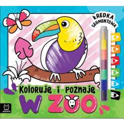 Koloruję i poznaję. W zoo. Kredka segmentowa (9788382135053) - 1