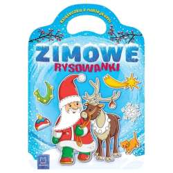Zimowe rysowanki. Książeczka z naklejkami (9788382135480) - 1