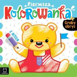Pierwsza kolorowanka z misiem. Gruby obrys (9788382137163)