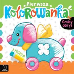 Pierwsza kolorowanka z pieskiem. Gruby obrys (9788382137187)