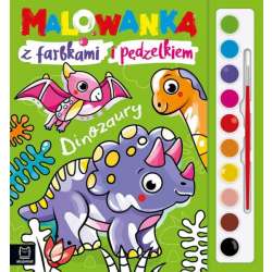 Malowanka z farbkami i pędzelkiem. Dinozaury (9788382137958) - 1