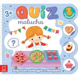 Quiz malucha. Książeczka edukacyjna z naklejkami.. (9788382138290) - 1