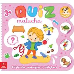 Quiz malucha. Książeczka edukacyjna z naklejkami.. (9788382138306) - 1