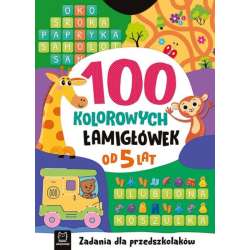 100 kolorowych łamigłówek. Zadania dla przedszkolaków. Od 5 lat (9788382138580) - 1