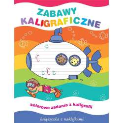 Zabawy kaligraficzne. Książeczka z naklejkami - 1