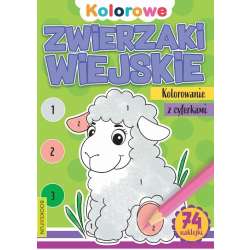 Zwierzaki wiejskie. Kolorowanie z cyferkami (9788382490985)