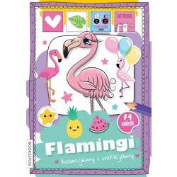Kolorujemy i naklejamy. Flamingi (9788382492774) - 1