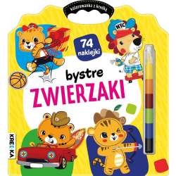 Kolorowanka z kredką. Bystre zwierzaki (9788382496444) - 1