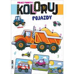 Połącz punkty i koloruj pojazdy - 1