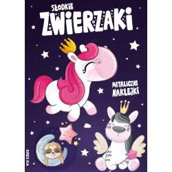 Kolorowanka z naklejkami - Słodkie zwierzaki - 1