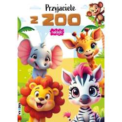 Kolorowanka z naklejkami - Przyjaciele z zoo