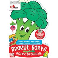 Kolorowanki z warzywami Brokuł Borys w.pol-ukr - 1