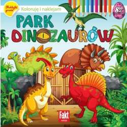 Park dinozaurów. Koloruję i naklejam - 1