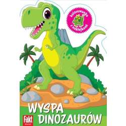 Wyspa dinozaurów. Kolorowanka z naklejkami - 1