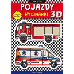 Pojazdy. Wycinanki 3D. Naklejki w prezencie