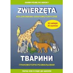 Zwierzęta. Kolorowanki grafomotoryczne