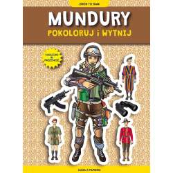 Mundury. Pokoloruj i wytnij z naklejkami
