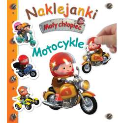 Mały chłopiec. Naklejanki. Motocykle