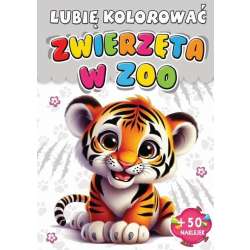 Kolorowanka Zwierzęta w zoo + 50 naklejek