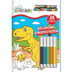 Lubię dinozaury. Numerkowe kolorowanki