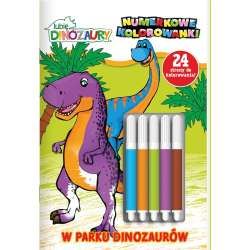 Lubię Dinozaury. Numerkowe kolorowanki cz.4