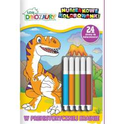 Lubię Dinozaury. Numerkowe kolorowanki - 1
