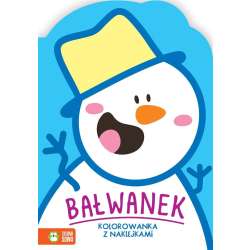 Zimowe kolorowanie. Bałwanek