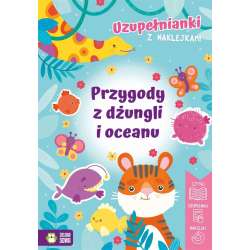 Uzupełnianki z naklejkami. Przygody z dżungli.. - 1