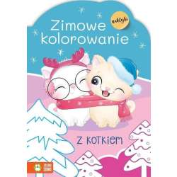 Zimowe kolorowanie z kotkiem - 1