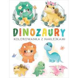 Kolorowanka z naklejkami. Dinozaury