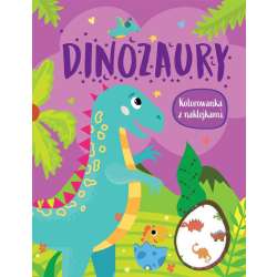 Dinozaury. Kolorowanka z naklejkami