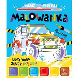 Farbki i pędzelek. Malowanka. Użyj wody, zbudź...