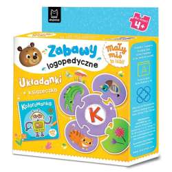 Mały miś to lubi! Zabawy logopedyczne. Układanki