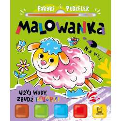 Farbki i pędzelek. Malowanka. Na wsi