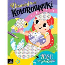 Diamentowe kolorowanki z syrenką. 1000 brylancików